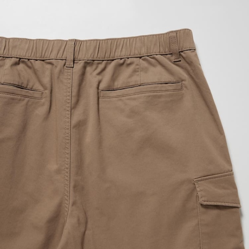 Men Uniqlo Cargo Jogger Pants Brown | 9264383