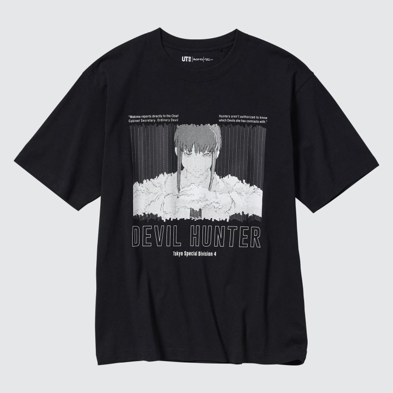 Men Uniqlo Chainsaw Man × Kosuke Kawamura Short Sleeve Ut Oversized T Shirts Black | 6918882