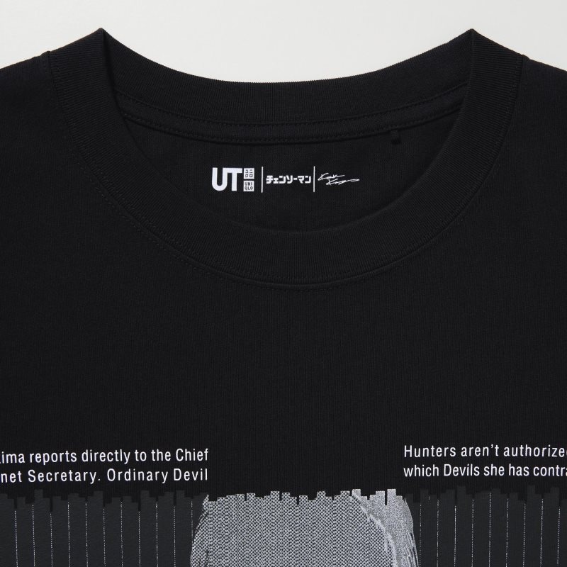 Men Uniqlo Chainsaw Man × Kosuke Kawamura Short Sleeve Ut Oversized T Shirts Black | 6918882