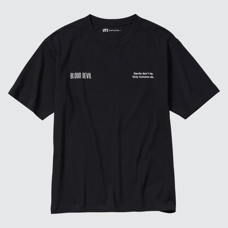 Men Uniqlo Chainsaw Man × Kosuke Kawamura Short Sleeve Ut Oversized T Shirts Black | 7836617