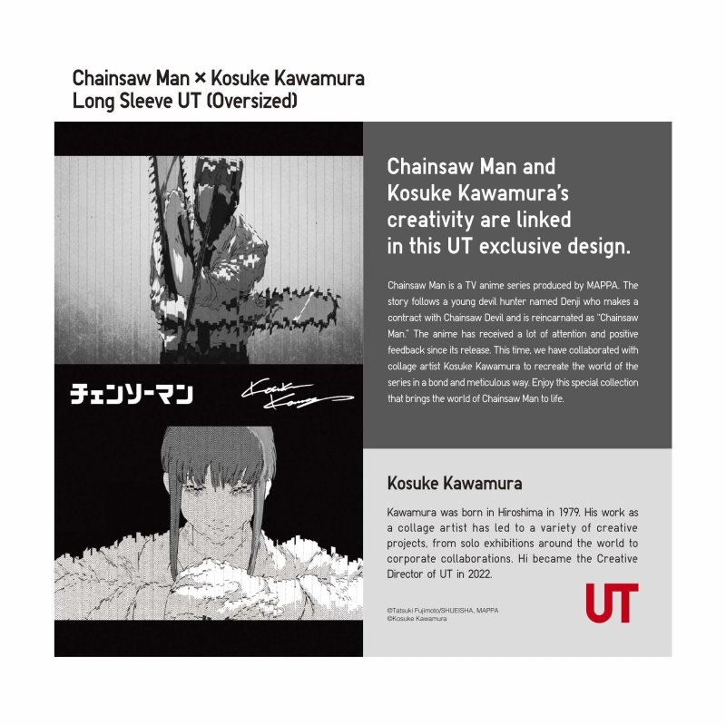 Men Uniqlo Chainsaw Man × Kosuke Kawamura Ut Long-sleeve Graphic T Shirts White | 6649713