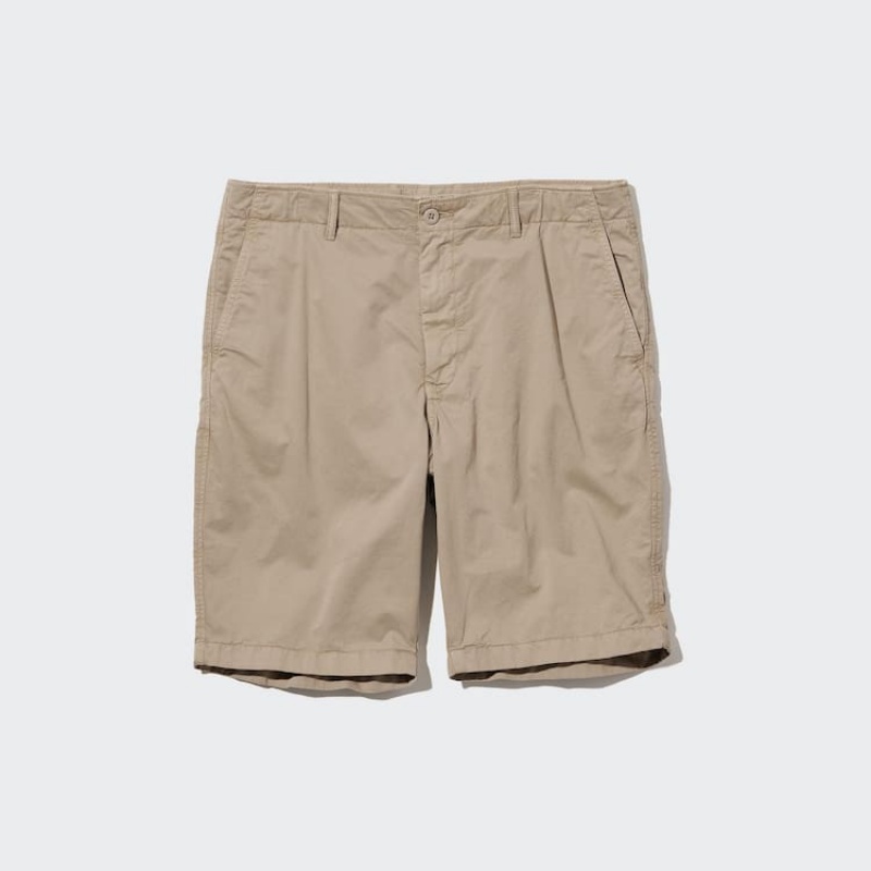 Men Uniqlo Chino Shorts Brown | 4540092