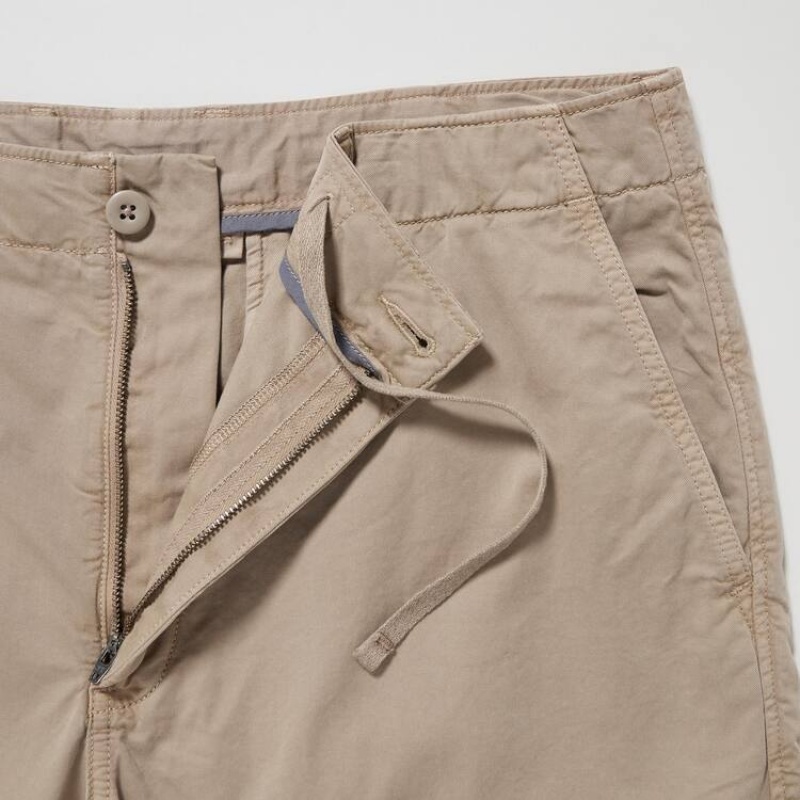 Men Uniqlo Chino Shorts Brown | 4540092