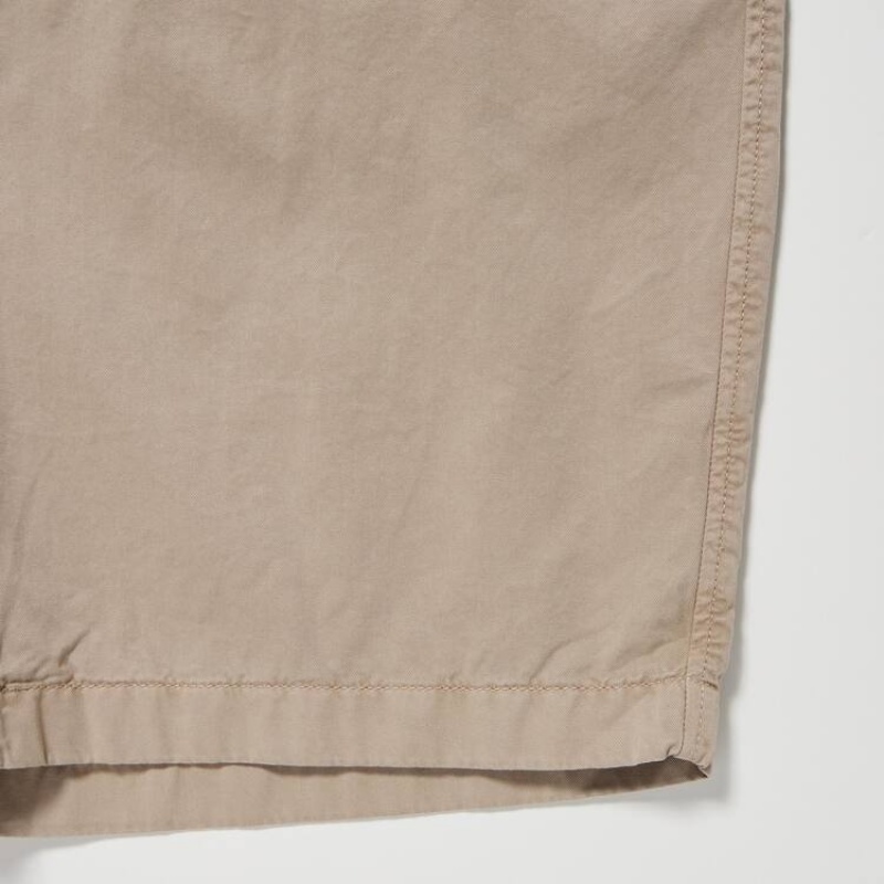 Men Uniqlo Chino Shorts Brown | 4540092