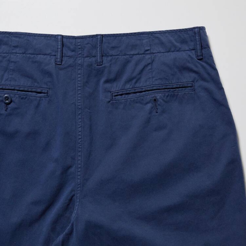 Men Uniqlo Chino Shorts Navy | 2796842