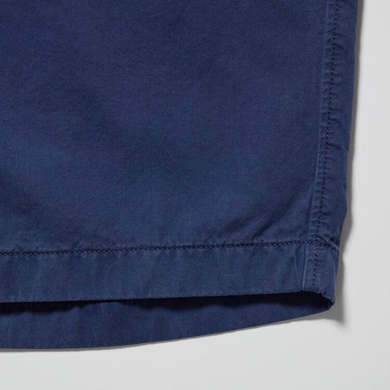 Men Uniqlo Chino Shorts Navy | 2796842