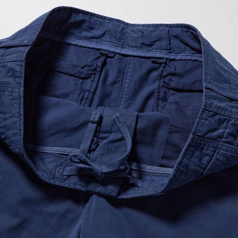 Men Uniqlo Chino Shorts Navy | 2796842