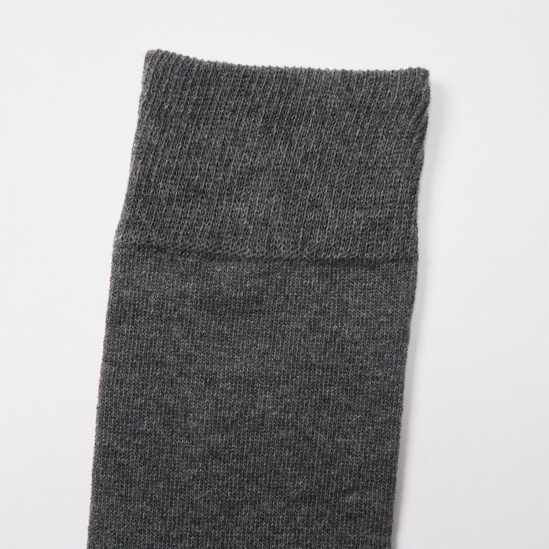 Men Uniqlo Color Block Socks Grey | 3706862