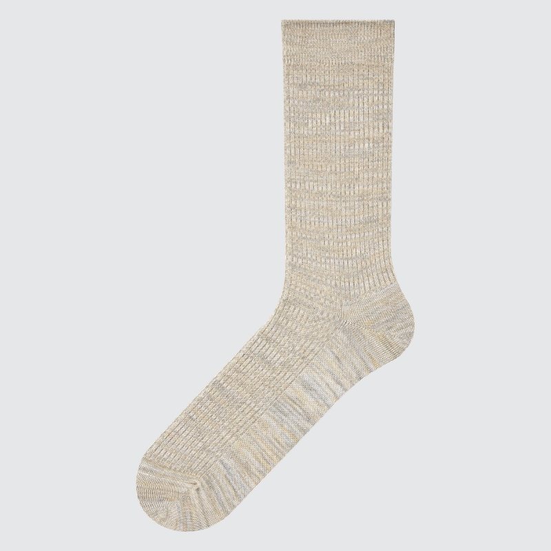 Men Uniqlo Colorful 50 Socks Beige | 1550055
