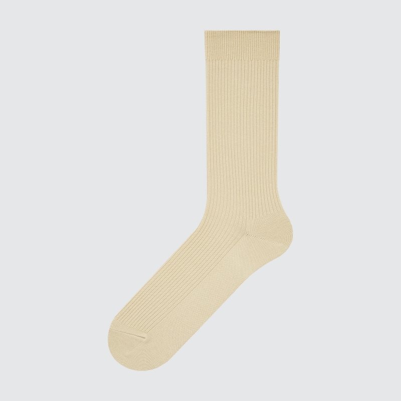 Men Uniqlo Colorful 50 Socks Beige | 2786860