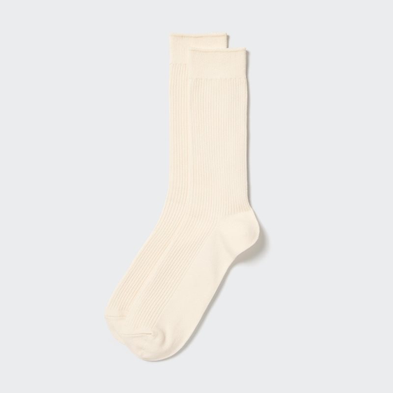 Men Uniqlo Colorful 50 Socks Beige | 490684