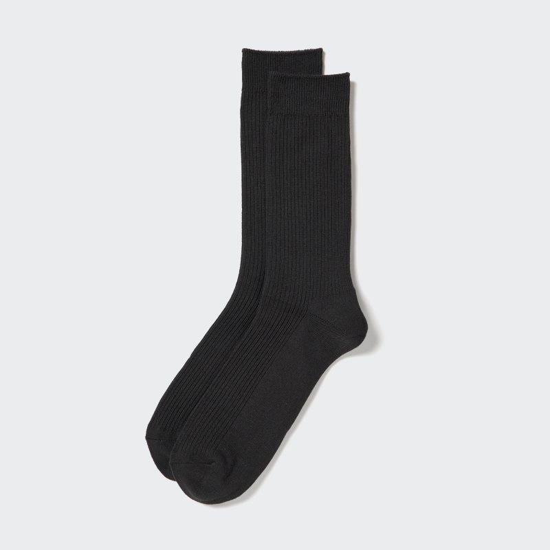 Men Uniqlo Colorful 50 Socks Black | 5817585