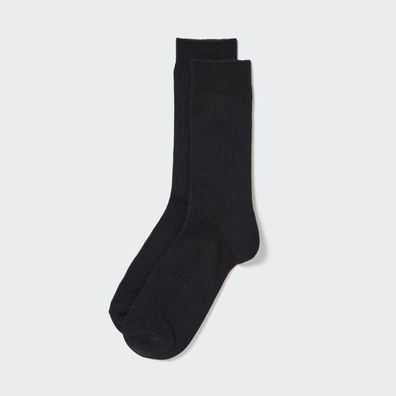 Men Uniqlo Colorful 50 Socks Black | 7832073