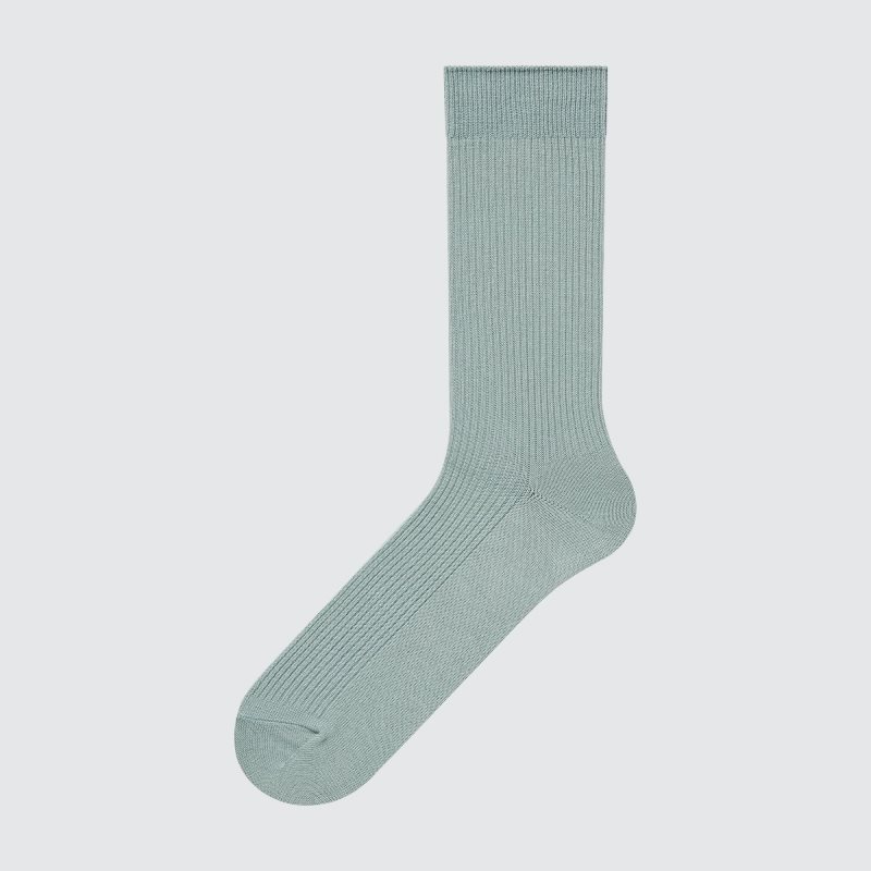 Men Uniqlo Colorful 50 Socks Green | 4771647
