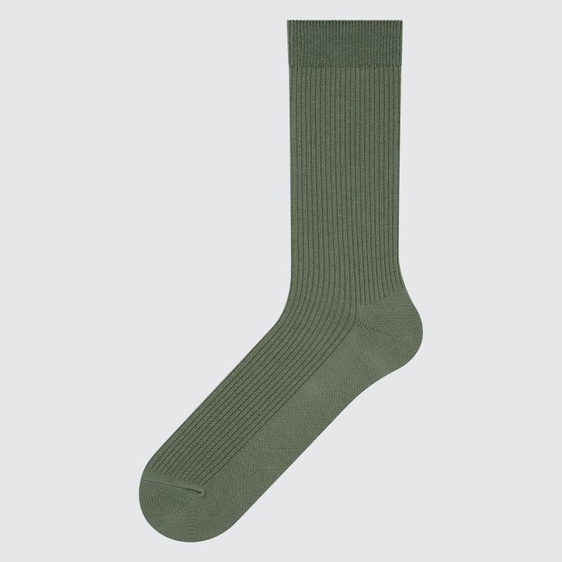 Men Uniqlo Colorful 50 Socks Green | 7837521