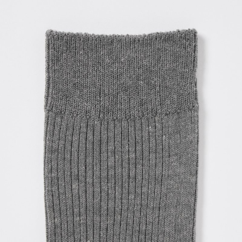 Men Uniqlo Colorful 50 Socks Grey | 2148915