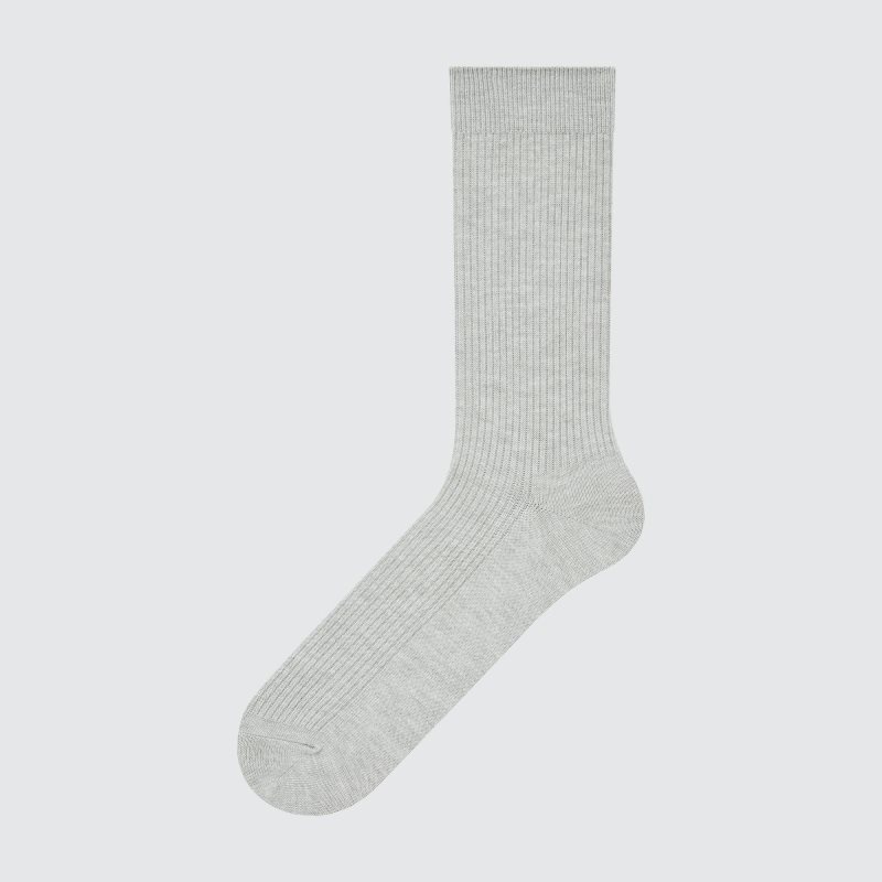 Men Uniqlo Colorful 50 Socks Grey | 9004688