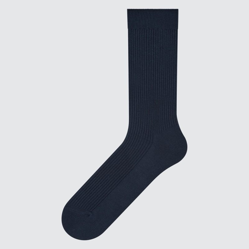 Men Uniqlo Colorful 50 Socks Navy | 335454