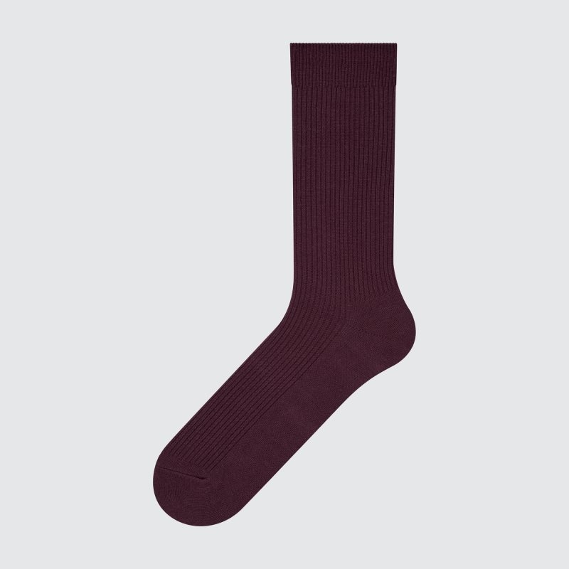 Men Uniqlo Colorful 50 Socks Red | 8305985