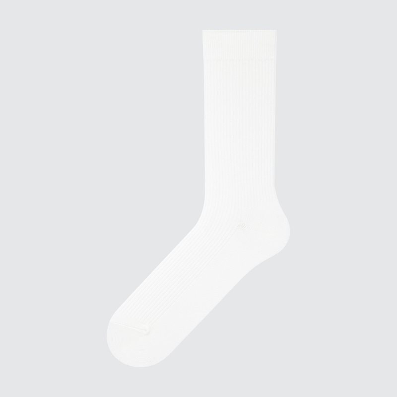 Men Uniqlo Colorful 50 Socks White | 9500498