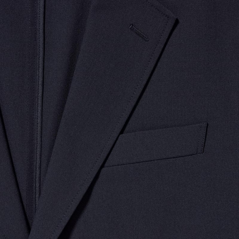 Men Uniqlo Comfort Blazers Navy | 7190373