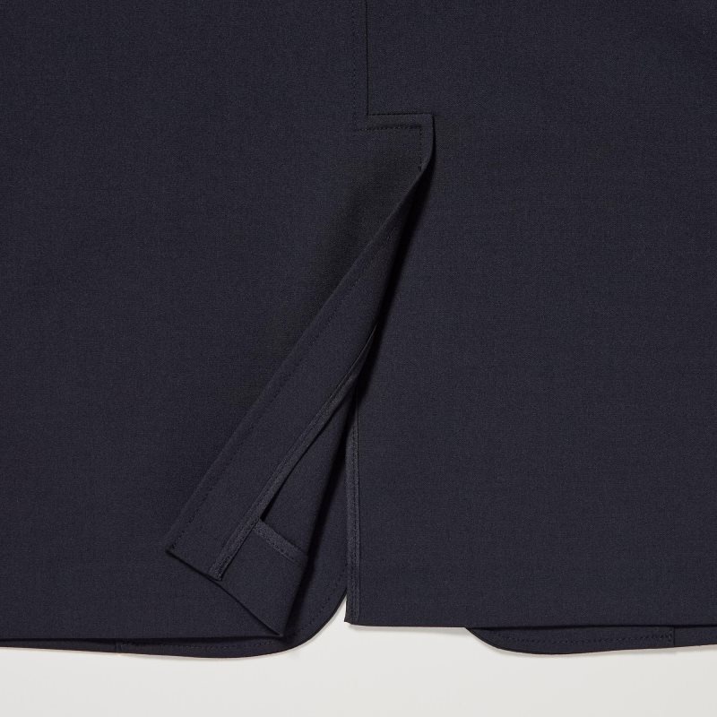 Men Uniqlo Comfort Blazers Navy | 7190373