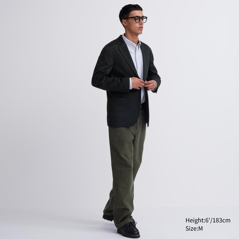 Men Uniqlo Comfort Jackets Grey | 7573991