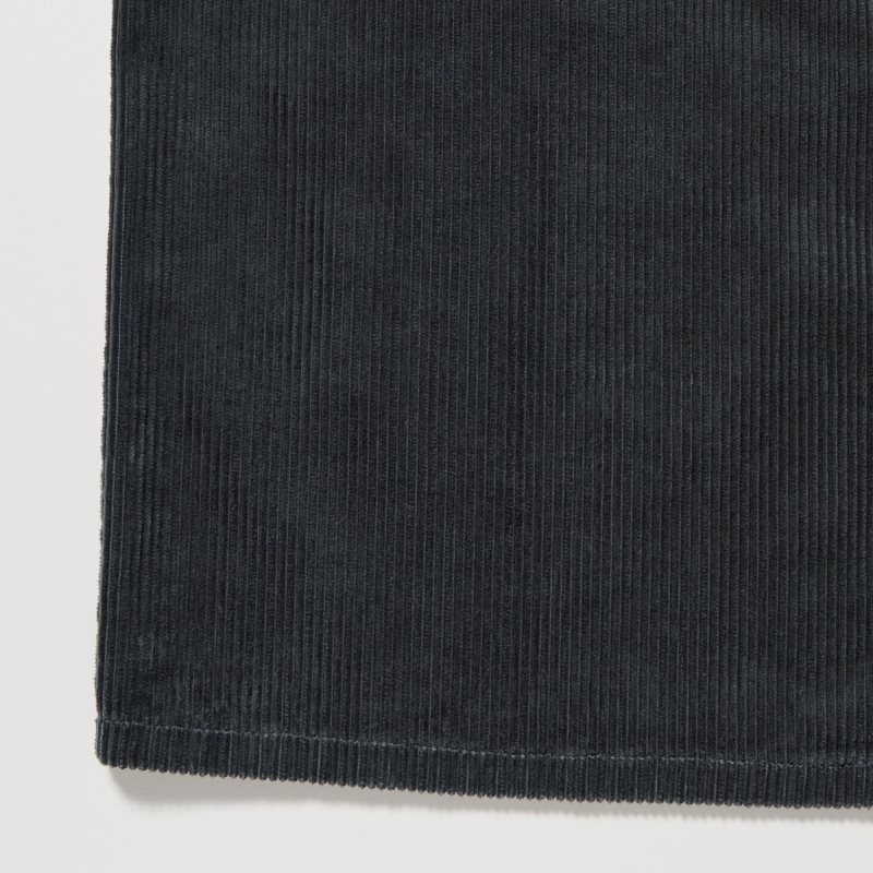 Men Uniqlo Corduroy Work Long-sleeve Shirts Grey | 933113