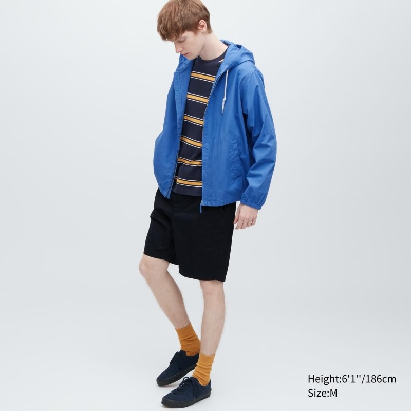 Men Uniqlo Cotton Parka Navy | 6802614