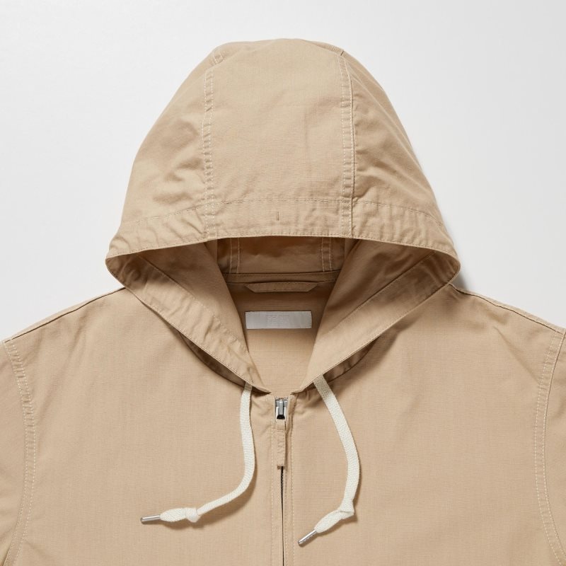 Men Uniqlo Cotton Parka Navy | 6802614