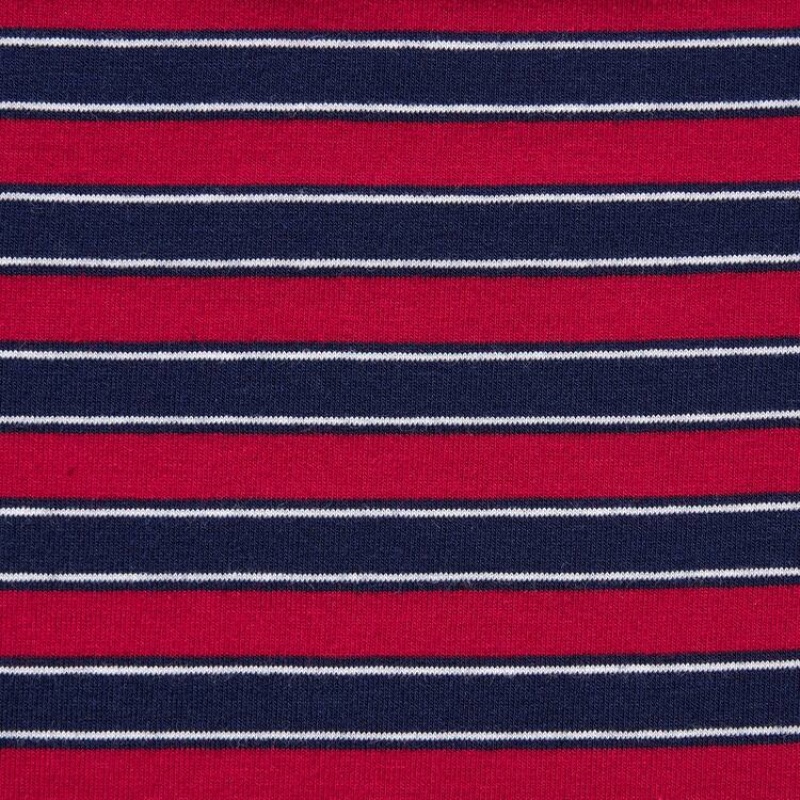 Men Uniqlo Cotton Striped Boxer Underwear Red | 6689504