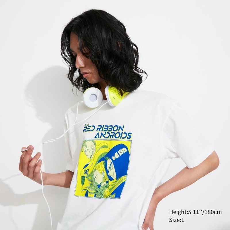 Men Uniqlo Dragon Ball Ut Short-sleeve Graphic T Shirts White | 3737925