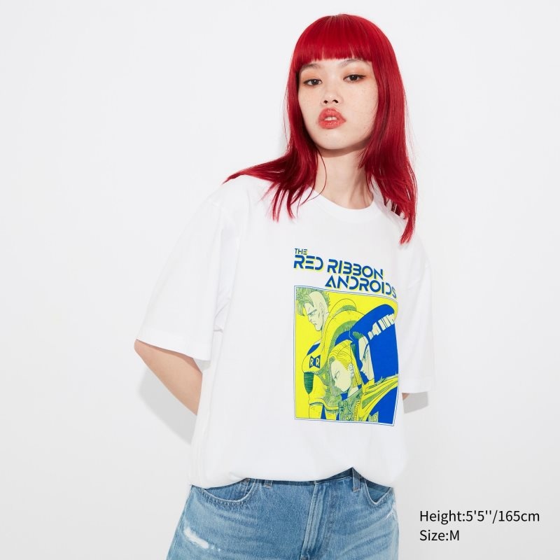 Men Uniqlo Dragon Ball Ut Short-sleeve Graphic T Shirts White | 3737925