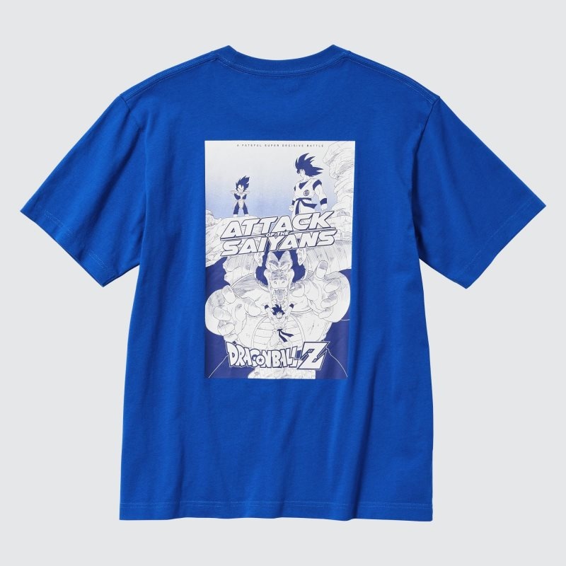 Men Uniqlo Dragon Ball Ut Short-sleeve Graphic T Shirts Blue | 4889625