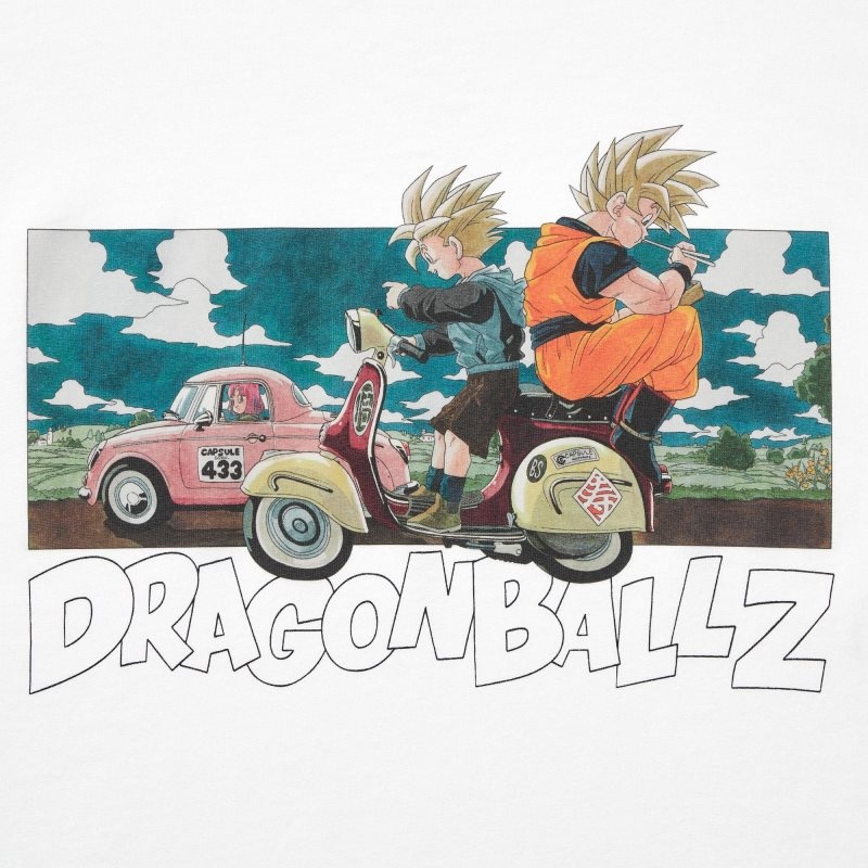 Men Uniqlo Dragon Ball Ut Short-sleeve Graphic T Shirts White | 6348898