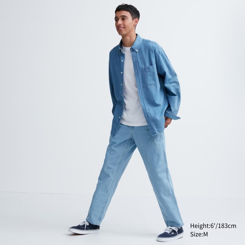Men Uniqlo Dry Crew Neck Short-sleeve Color T Shirts White | 1960077