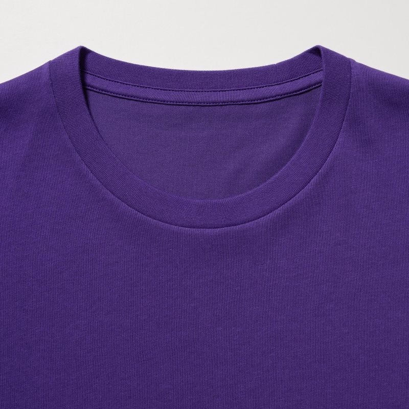 Men Uniqlo Dry Crew Neck Short-sleeve Color T Shirts Yellow | 311103