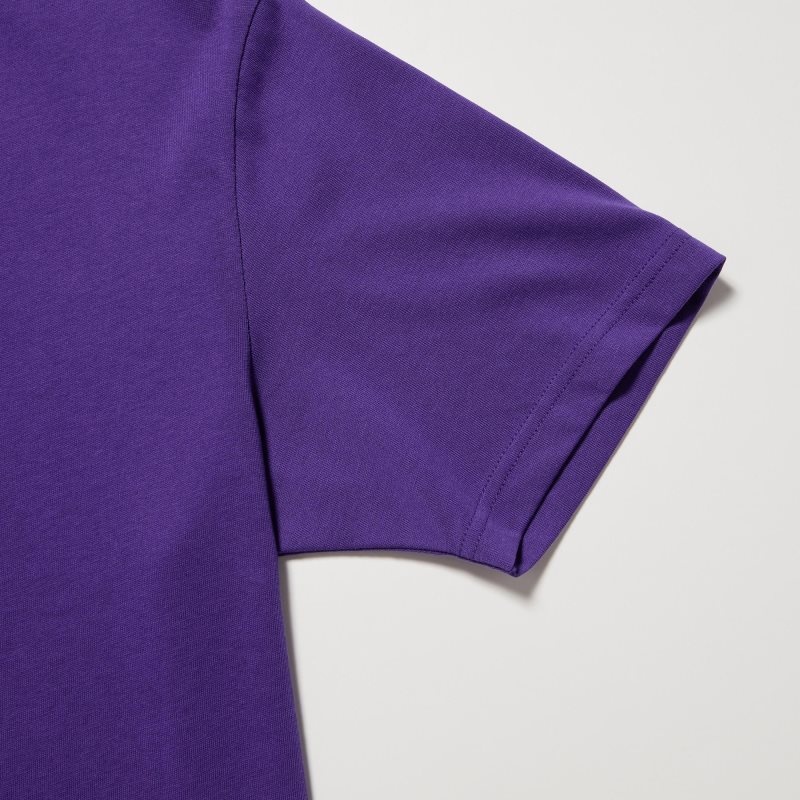 Men Uniqlo Dry Crew Neck Short-sleeve Color T Shirts Yellow | 311103