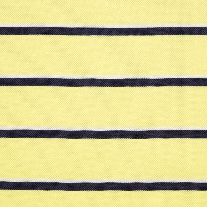 Men Uniqlo Dry Pique Striped Short-sleeve Polo Shirts Yellow | 7086676
