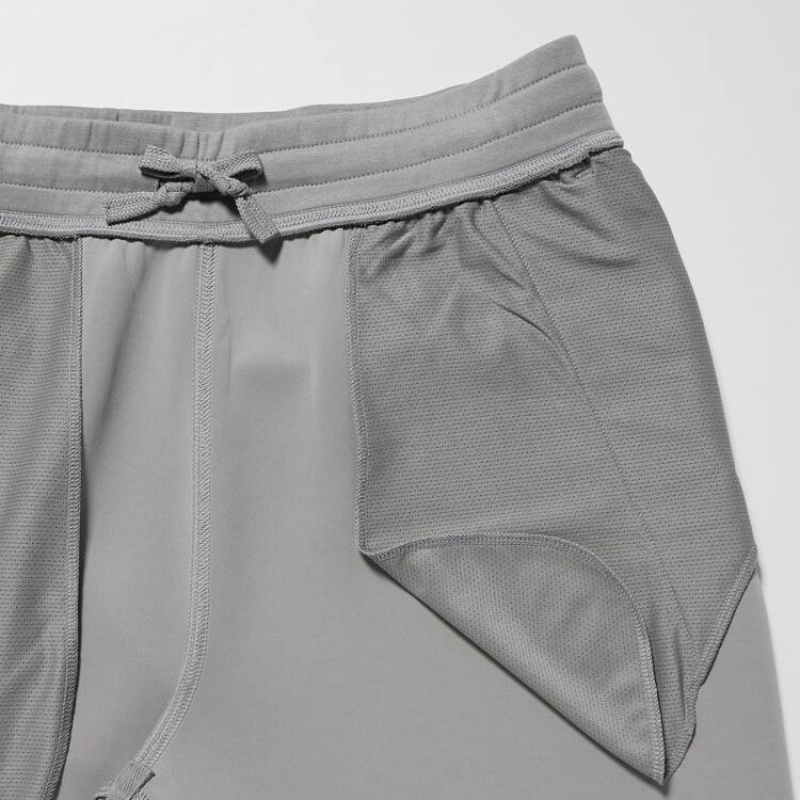 Men Uniqlo Dry Stretch Jogger Pants Grey | 4236106