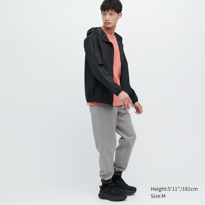 Men Uniqlo Dry Stretch Jogger Pants Grey | 4236106