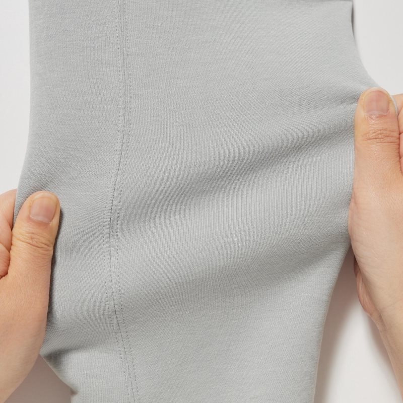 Men Uniqlo Dry Stretch Sweat Long-sleeve Full-zip Hoodie Grey | 124796