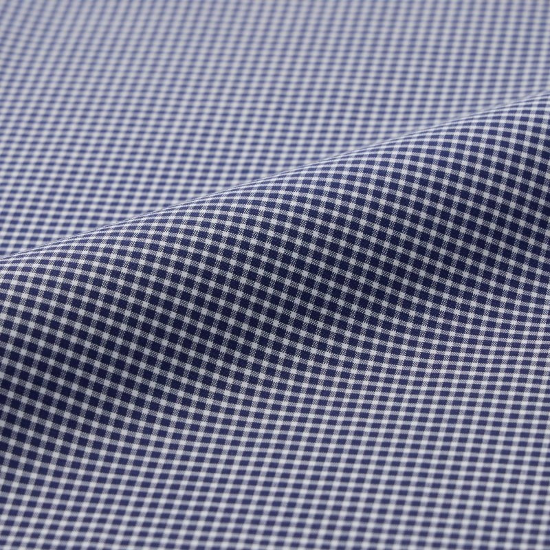 Men Uniqlo Easy Care Checked Stretch Slim-fit Long-sleeve Shirts Navy | 9558826