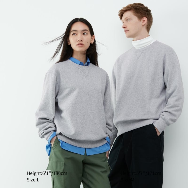 Men Uniqlo Elegant Sweatshirts Navy | 3770514