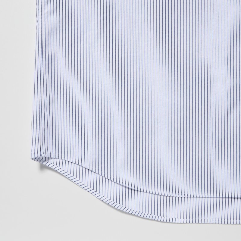Men Uniqlo Extra Fine Cotton Broadcloth Long-sleeve Shirts White | 7175868