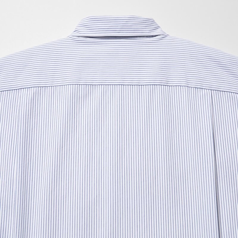 Men Uniqlo Extra Fine Cotton Broadcloth Long-sleeve Shirts White | 7175868