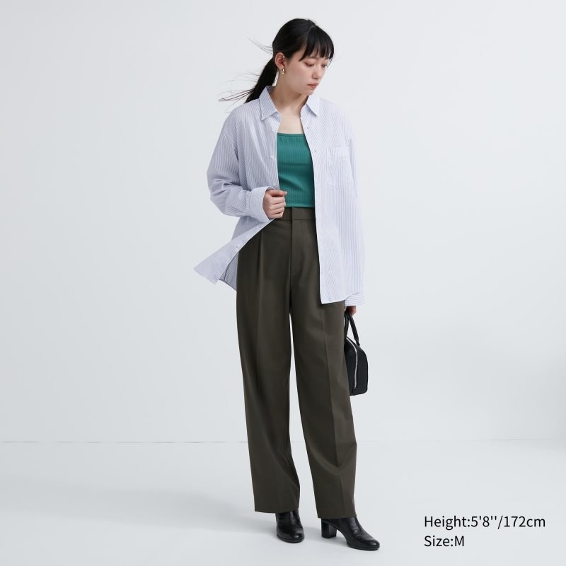 Men Uniqlo Extra Fine Cotton Broadcloth Long-sleeve Shirts White | 7175868