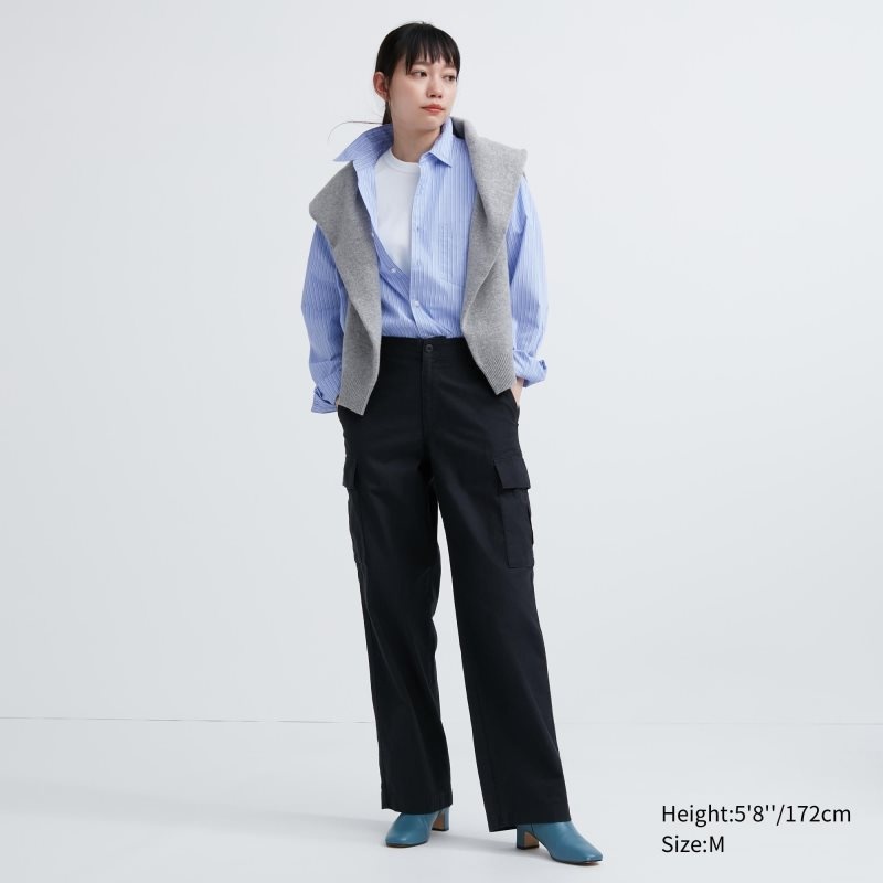 Men Uniqlo Extra Fine Cotton Broadcloth Striped Long-sleeve Shirts Blue | 5781818