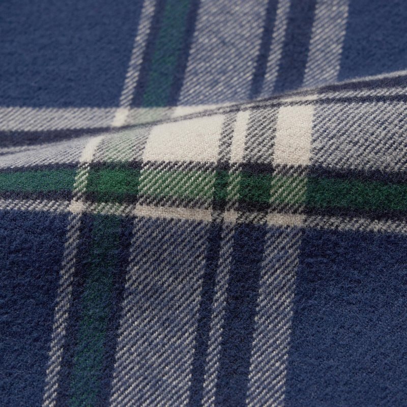 Men Uniqlo Flannel Checked Long-sleeve Shirts Blue | 6480048