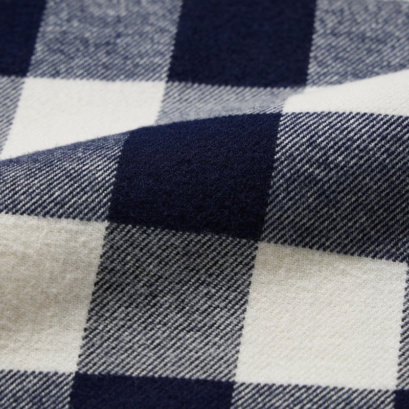 Men Uniqlo Flannel Checked Long-sleeve Shirts Blue | 6683939